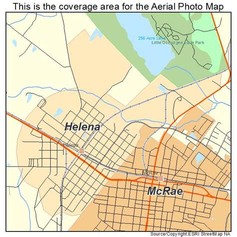 Aerial Photography Map of Helena, GA Georgia