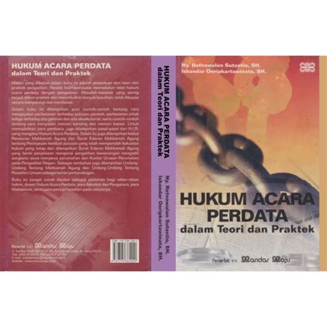 Jual BUKU Hukum Acara Perdata Dalam Teori Dan Praktek New Baru