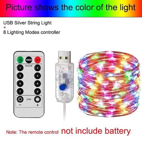 Guirlande Lumineuse Multicolor M Leds Guirlandes Lumineuses Led Usb