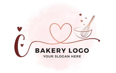 Premium Vector Baking Premade Logo Whisk Bakery Watercolor Logo