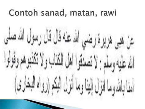 Hadist Tentang Riwayat Bukhori Dan Contoh Sanad Nya