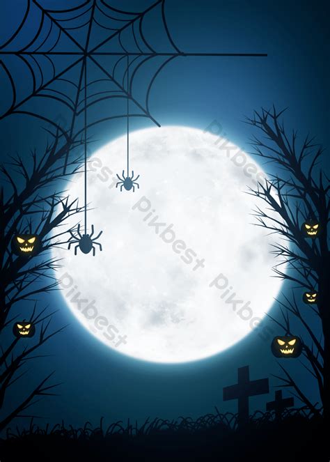 Halloween Moon Night Background | PSD Free Download - Pikbest