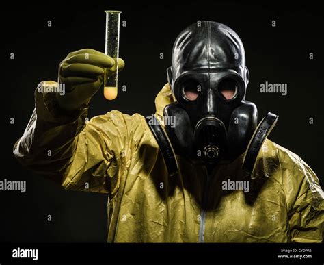 Hazmat Suit And Gas Mask