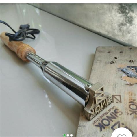 Jual Stempel Bakar Emboss Hot Stamp Untuk Branding Kayu Wood Working Mark Kab Gresik