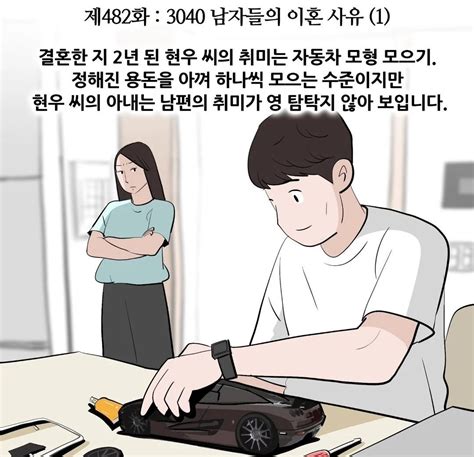 플래시24 카툰애니 3040 남자 이혼사유 3위