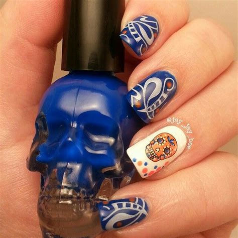 Pin By Tahlia Megan Hobster On Blue Nail Art Blue Nail Art Nails