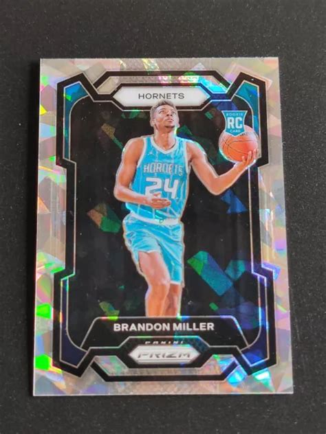 Brandon Miller Panini Prizm Silver Ice Break Rookie Rc Hornets