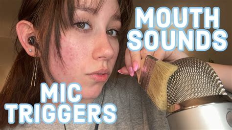 Asmr Gentle Slow Mouth Sounds And Mic Triggers Youtube