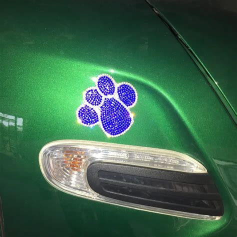 Lovely Cat Paw Car Truck Decals Cartoon Sticker Sparkly Temu
