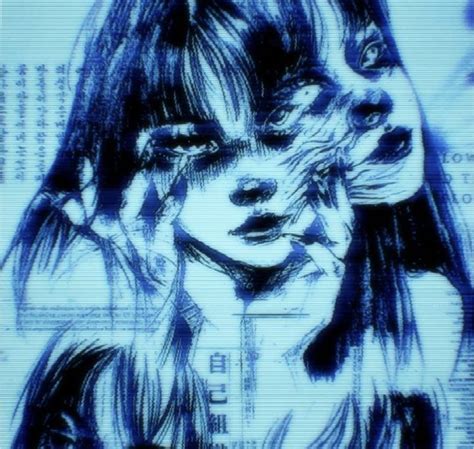 𝐒𝐀𝐓𝐔𝐑𝐍🖤 Blue Aesthetic Dark Cyber 2k Blue Anime