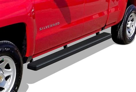 Buy Apsiboard Running Boards 4 Inches Matte Black Compatible With Chevy Silverado Gmc Sierra