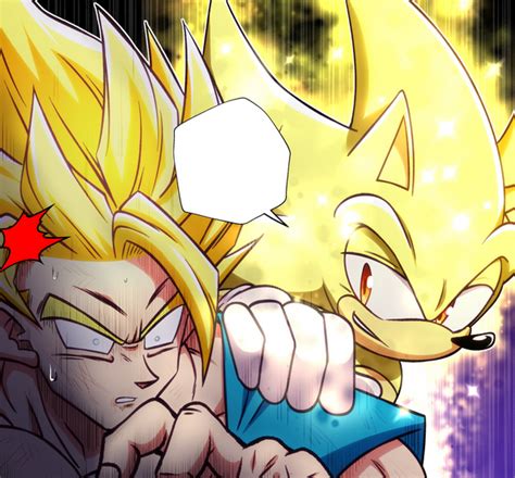 Super Sonic And Goku Blank Template Imgflip