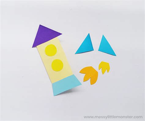 Father's Day Card - Rocket Craft - Messy Little Monster