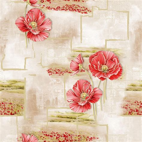 Купить Обои Саратов Маки 816-02 0,53х10м. c бесплатной доставкой в ...