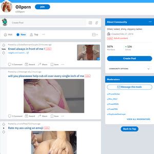 Oil Porn Reddit Nsfw List Like R Oilporn