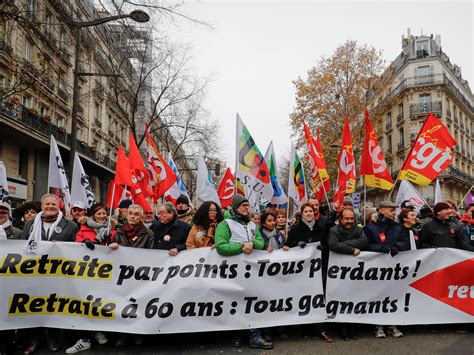 National Strike In France Shuts Down Cities Over Macron's Pension