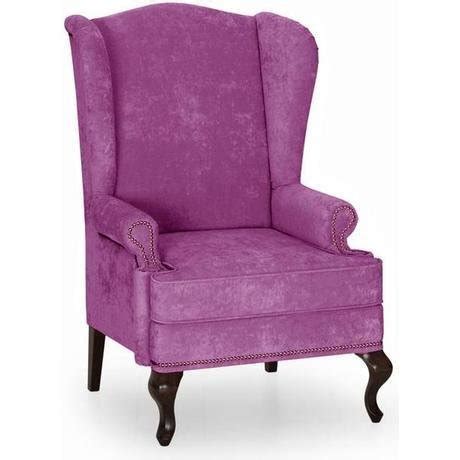 В продаже Кресло английское Биг Бен с ушками дизайн 16 фиолетового ...