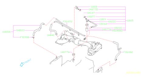 Subaru Forester Pcv Valve Hose Pcv Valve Hose 11815AB711 Elk Grove