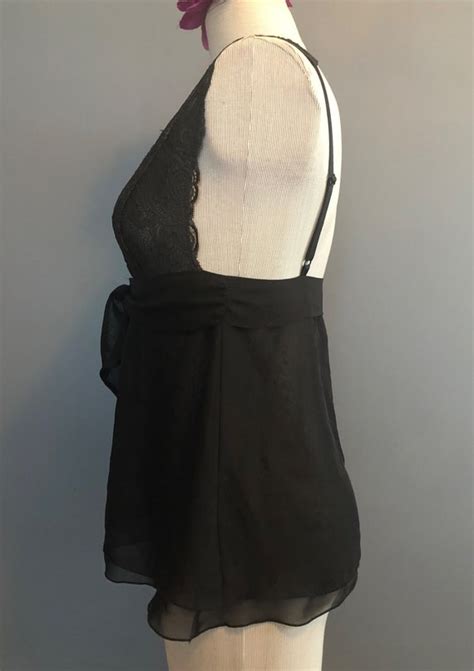 Babydoll Lingerie Victoria S Secret Sheer Black Baby Gem