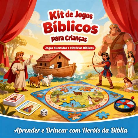Jogos Bíblicos Bom De Bíblia - Kit de jogos bíblicos infantis - Eduardo | Hotmart