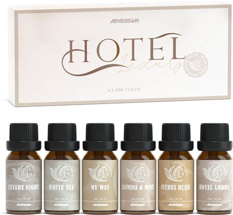 Arvidsson Hotel Fragrance Oils Premium Essential Oils Gift Set For