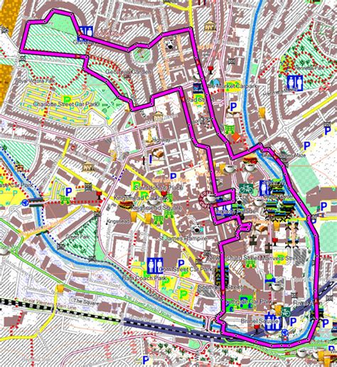 Road Map Of Bath City Centre