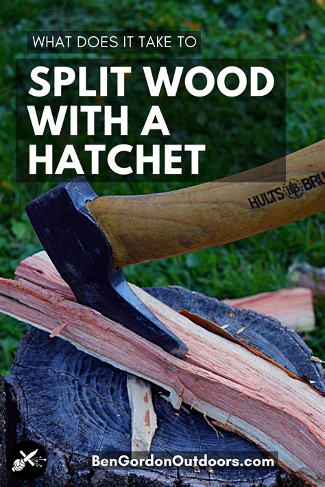 How To Split Wood With A Hatchet Ben Gordon Outdoors