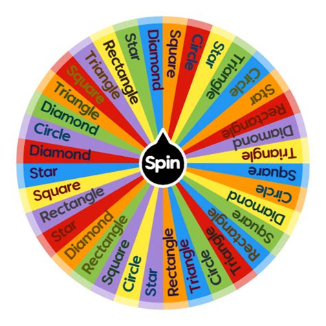 Bingo shapes and colors | Spin the Wheel - Random Picker