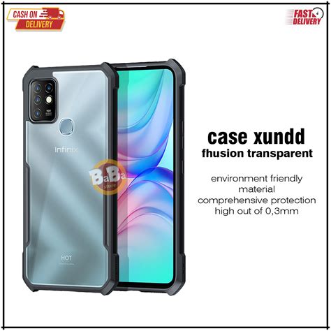 Case XUNDD Casing Infinix Hot 10 Shockproof Armor Fhusion Transparant Lazada Indonesia