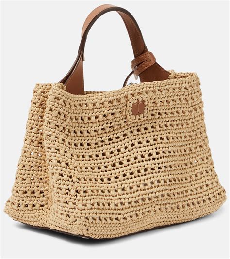 Apa Micro Raffia Tote Bag In Beige Tods Mytheresa