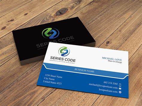 software development business card behance