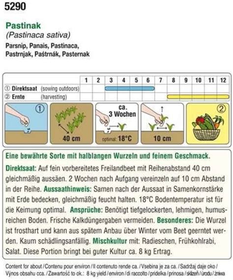 AUSTROSAAT Bio Pastinak Tender And True 1 Pkt Bloomling Spletna