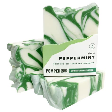 Peppermint Soap Bar Pompeii Street Soap Co