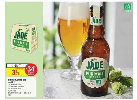 Promo Bi Re Blonde Bio Jade Chez Intermarch Icatalogue Fr