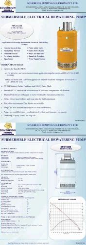 Submersible Dewatering Pump Spg103h 10 Hp 75kw At Rs 91877 Noida Id 26934538762