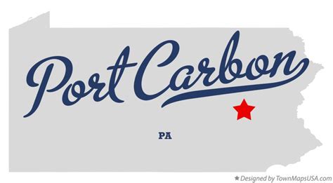 Map of Port Carbon, PA, Pennsylvania