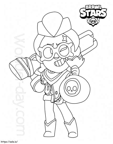 Brawl Stars Belle Coloring Page