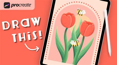 Flowers And Bees Color Palette And Brush
