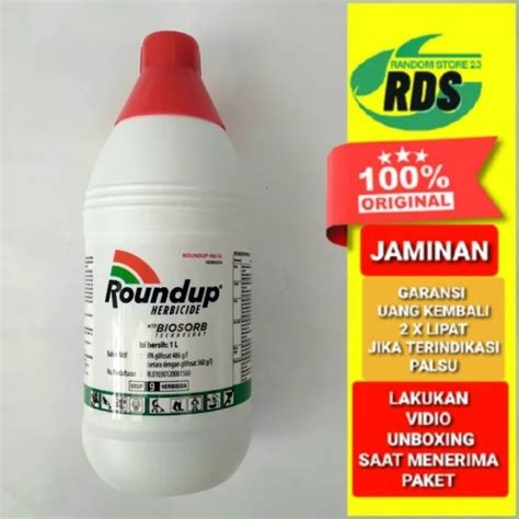 Jual Roundup 486SL 1 Liter Pembasmi Rumput Liar Dan Alang Alang