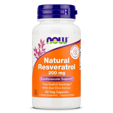 Now Foods Natural Resveratrol Mg Red Wine Extract Trufit Eu