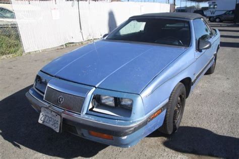 1992 Chrysler Lebaron Convertible Automatic 6 Cylinder No Reserve For