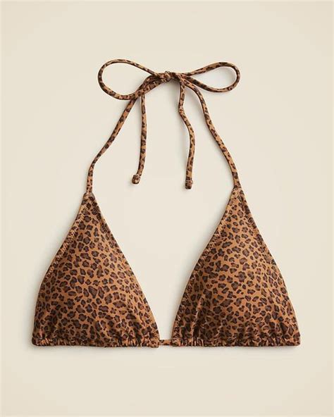 J Crew Perfect String Bikini Top In Natural Lyst