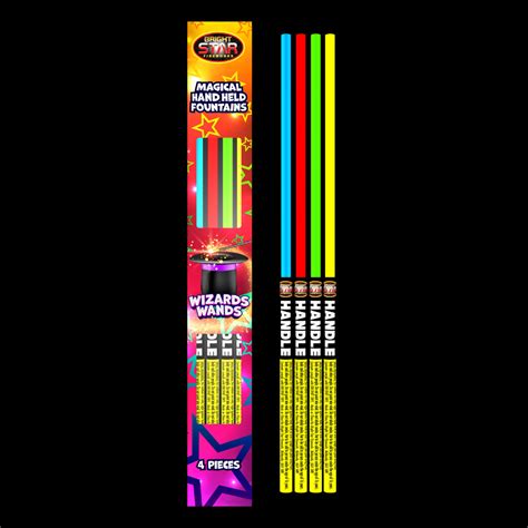 Wizard Wands Fountain Sparklers 4 Pack By Bright Star Fireworks