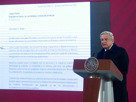 La Jornada Felicita Amlo A Biden Plantea Amistad Y Respeto A