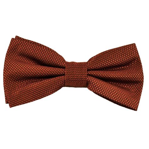 Plain Rust Orange Textured Men S Bow Tie From Ties Planet UK