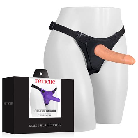 Cinta Peniana Strap On Vinil Completa Preto Sex Shop Loja Pimenta