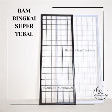 jual ram jaring kawat hitam putih ram bingkai hitam putih ram grid wall