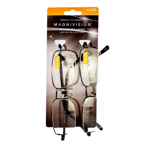 Lentes de lectura Magnivisión mag kirk +2.00 de 2 pzas | Walmart