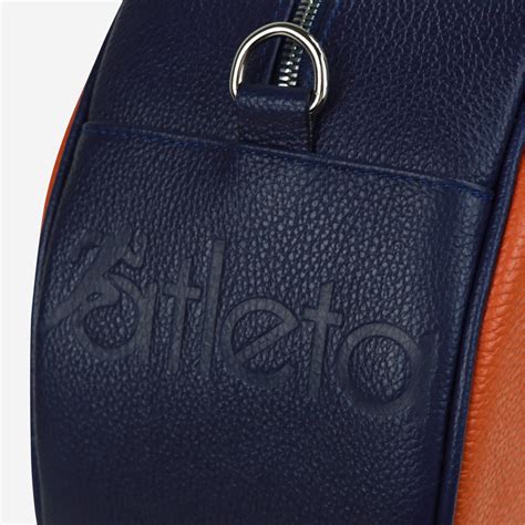 Original Orangewhiteblue Leather Tennis Bag Terrida Artemest