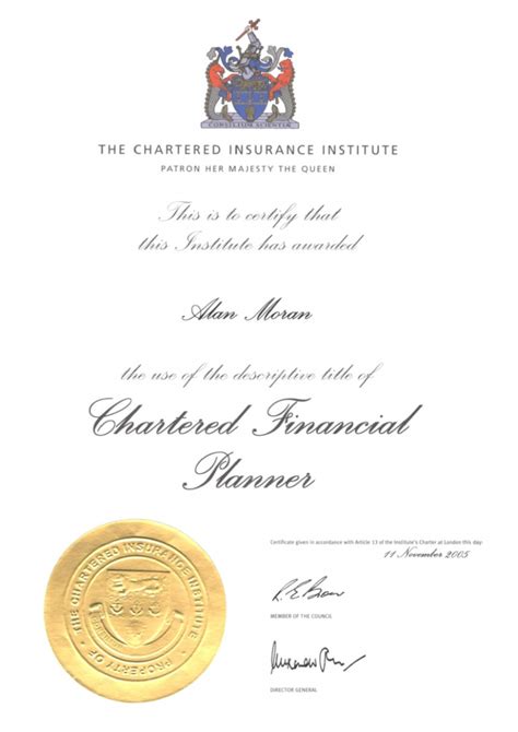 professional certificates interface financial planning